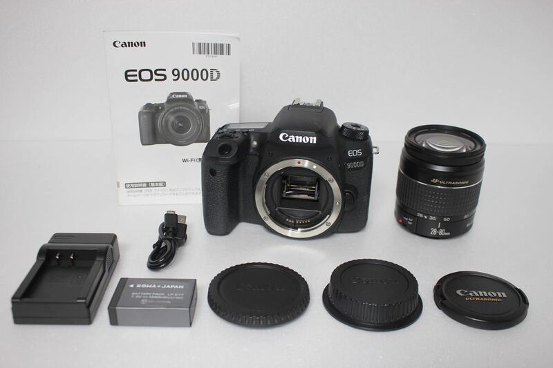 ☆キャノン Canon デジタル一眼レフカメラ EOS 9000D ボディ 2420万画素 DIGIC7搭載 Canon EF28-80㎜