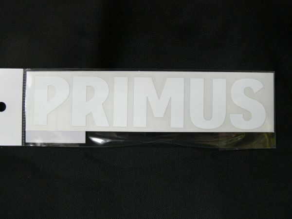 【PRIMUS/プリムス】切り文字・ステッカーS（ホワイト）