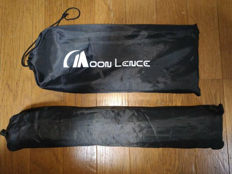 キャンプ アウトドア用／アルミ製ローテーブル二種セット 収納袋付き/Moon Lence 超軽量465g/760g