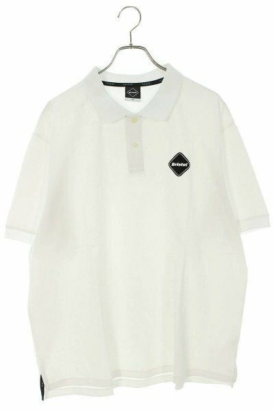 エフシーアールビー F.C.R.B EMBLEM POLO 　XL ロゴプリント半袖ポロシャツ