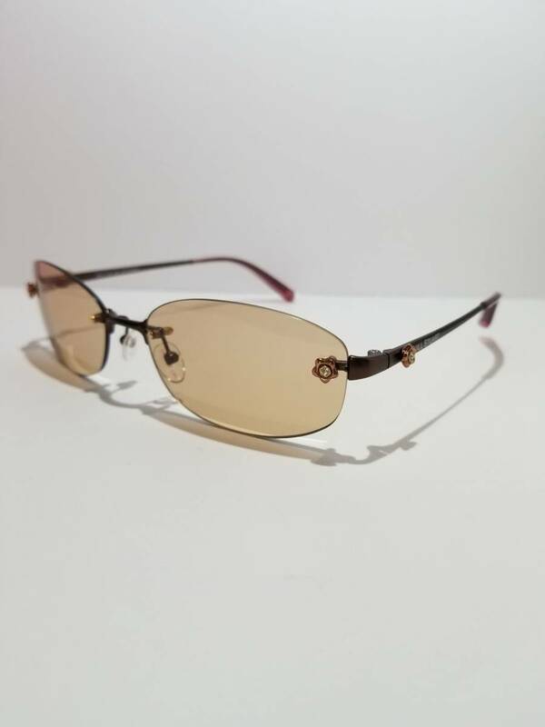 未使用 サングラス 眼鏡 メガネフレーム JILL STUART 06-0457 フチなし UVカット シンプル 女性 レディース 男性 メンズ 58□17-130 FF-1