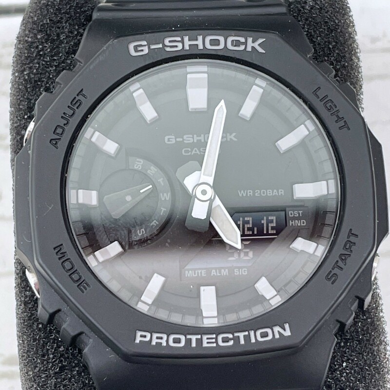 G-SHOCK 腕時計 ジーショック ブランク カーボン GA-2100-1AJF 箱付き デジタル 稼働品【1776】