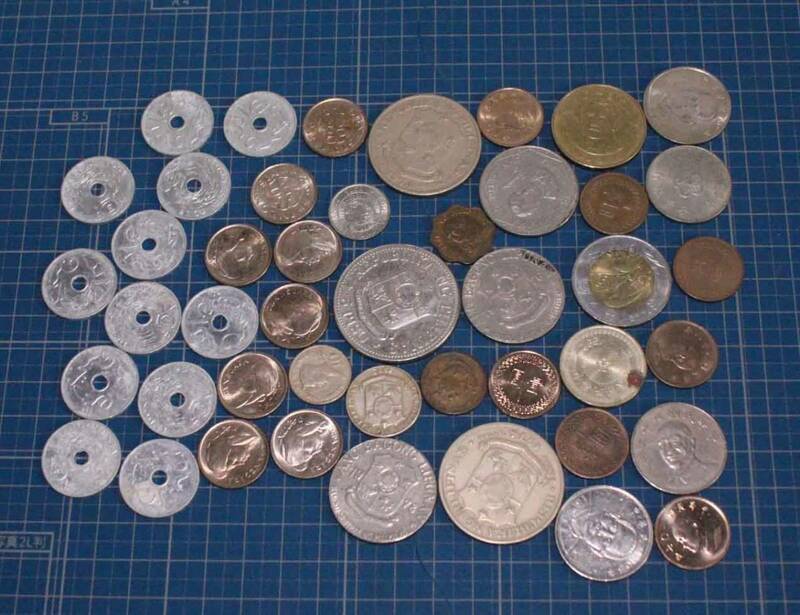 [i215]【15】コイン フィリピン　台湾　インドネシア　古銭 old coin 　硬貨　まとめて 　Taiwan　Philippines　Indonesia