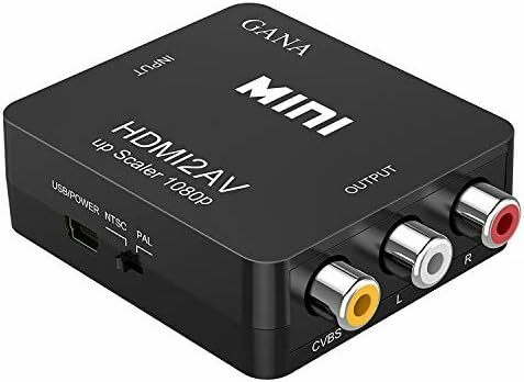 サイズ: hdmi to av黒 HDMI to RCA 変換コンバーター HDMI to AV コンポジット HDMIからアナロ