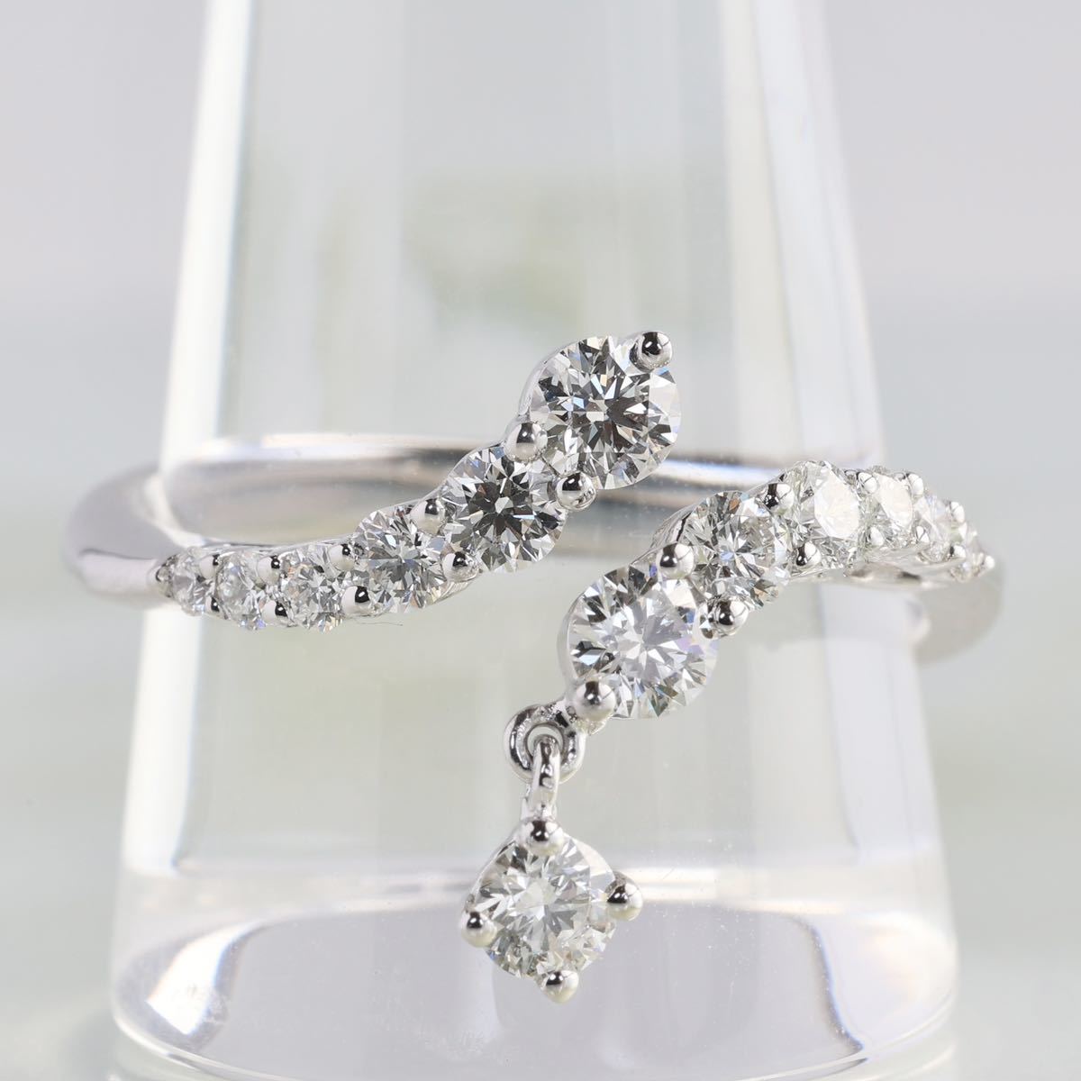 750 WG セレディア ダイヤモンド 0.75ct リング 14号 K18 セレブリティダイヤモンド