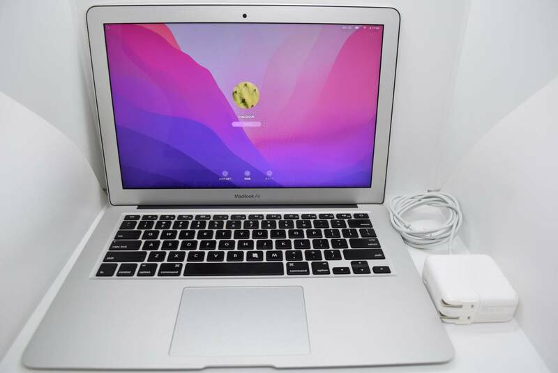 CB3509 Y Apple MacBook Air(13-inch Early 2015) A1466 Core i5/1.6GHz RAM:8GB/SSD:128GB Monterey 認証済　動作品・充電器付き