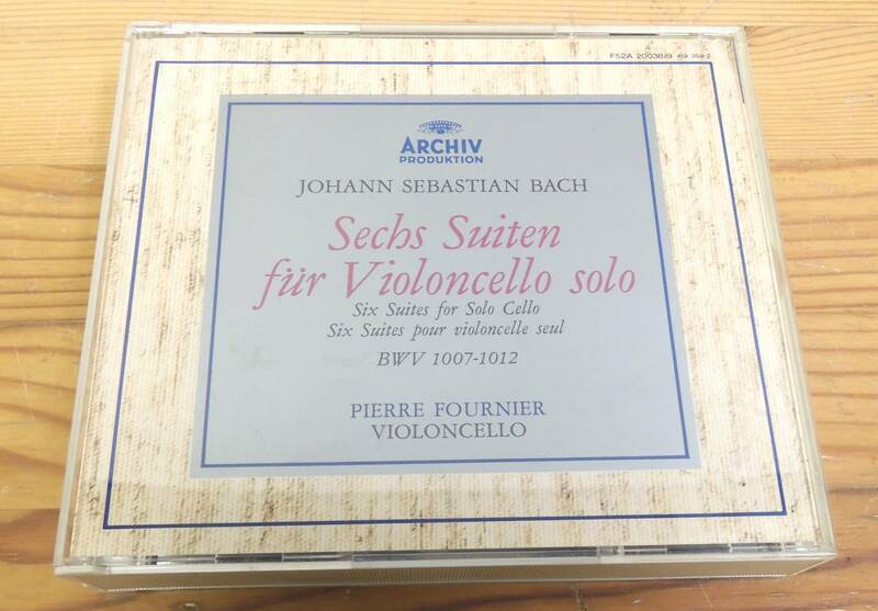 WM101/ピエール・フルニエ バッハ 無伴奏チェロ組曲(全曲/ARCHIV F52A 20038/9 CD/アルヒーフクラシック/BACH SUITEN FUR VIOLONCELLO SOLO