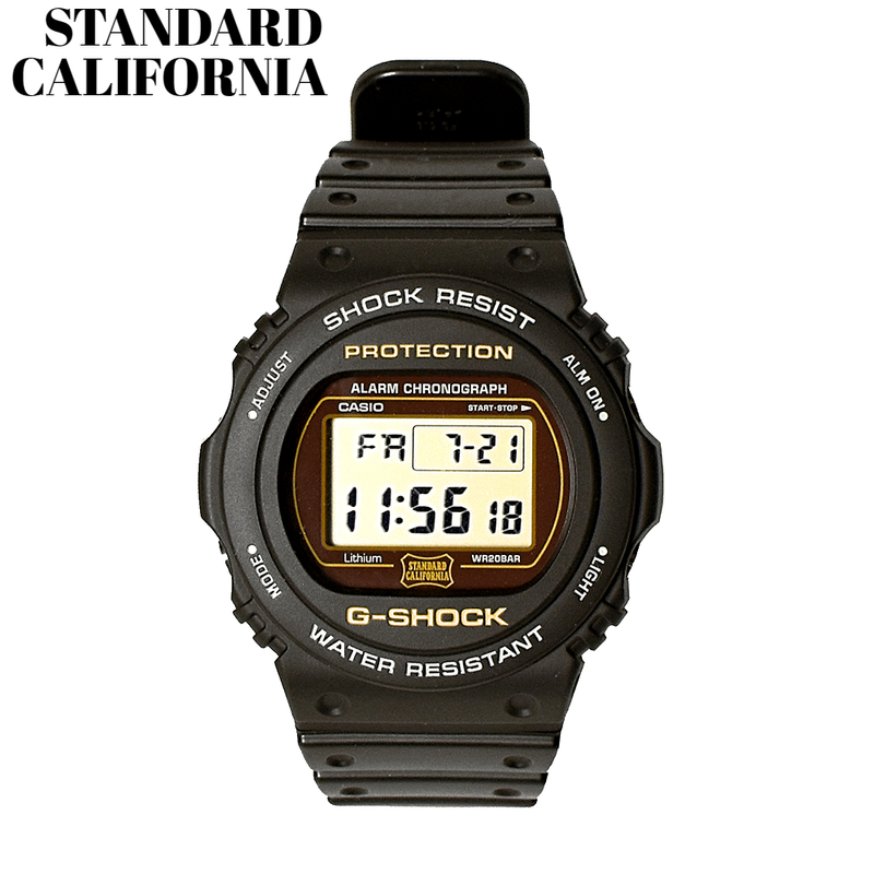 新品【STANDARD CALIFORNIA G-SHOCK x SD DW-5750E-1JF 20th 20周年記念 BLACK スタンダードカリフォルニア x Gショック ブラック 腕時計】