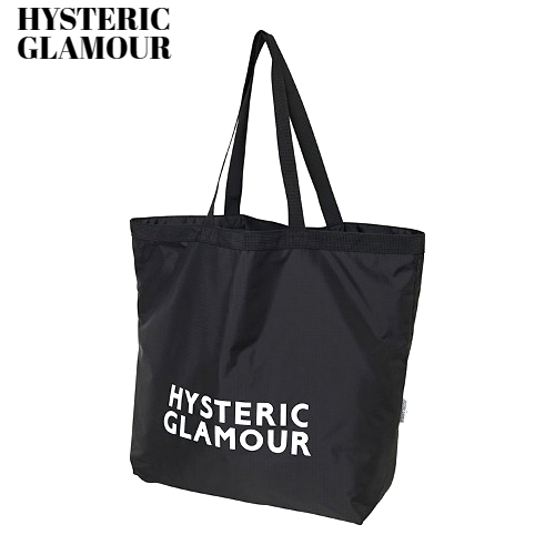  新品【HYSTERIC GLAMOUR packable eco bag BLACK ヒステリックグラマー パッカブルエコバッグ ブラック バック】