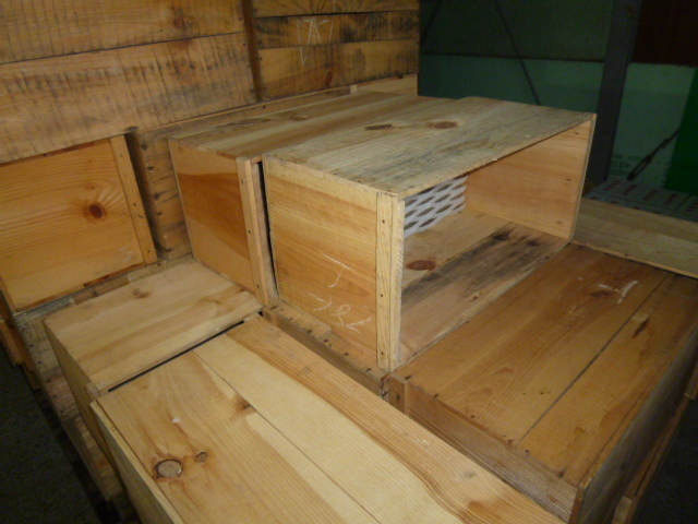 ●りんご専用木箱　数回使用品H5814