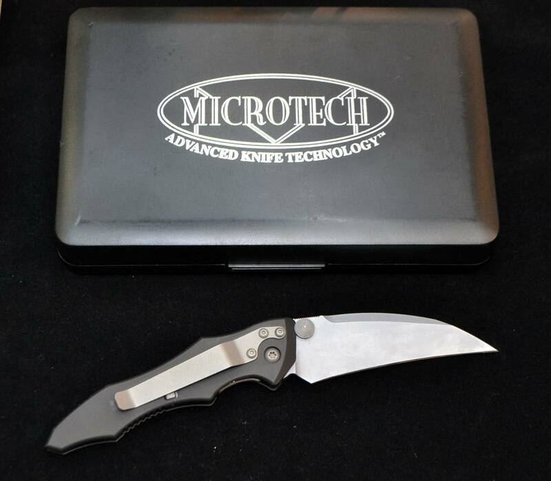 当時物 4/2000 MICROTECH KESTREL MA SILVER 300070 マイクロテック ケストレル 折り畳みナイフ VINTAGE KNIVES KNIFE MICRO TECH