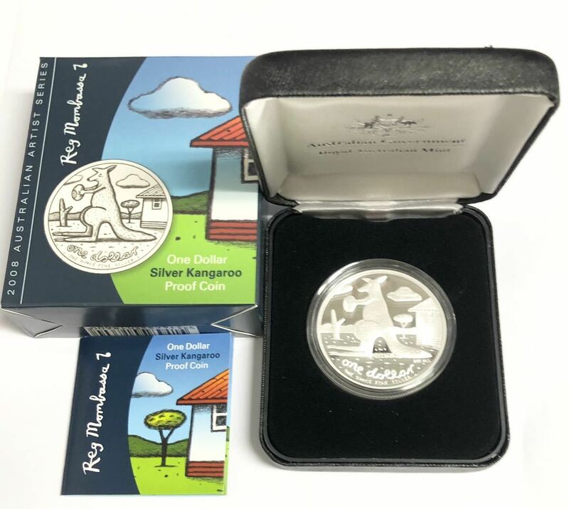 オーストラリア 1oz 銀貨 2008 カンガルー シルバー プルーフ コイン