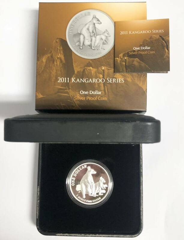 オーストラリア 1oz 銀貨 カンガルー 2011 シルバー プルーフ コイン