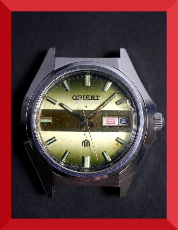 オリエント ORIENT クォーツ 3針 デイデイト H029129-60 男性用 メンズ 腕時計 W657