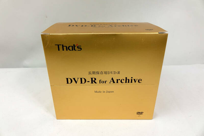 That's DVD-R for Archive * 長期保存用 未開封10枚 即決