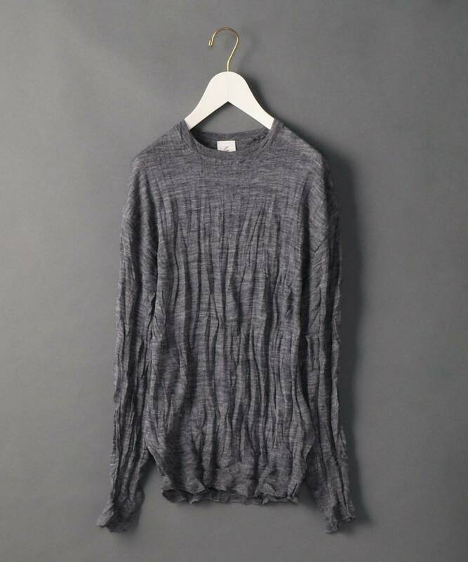 6（ROKU）☆ロクbeauty&youth UNITED ARROWS/WASHER CREW NECK KNIT/ニット