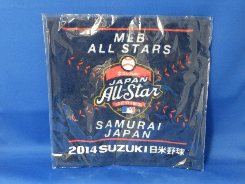 S 新品未開封 2014 SUZUKI 日米野球 タオルハンカチ