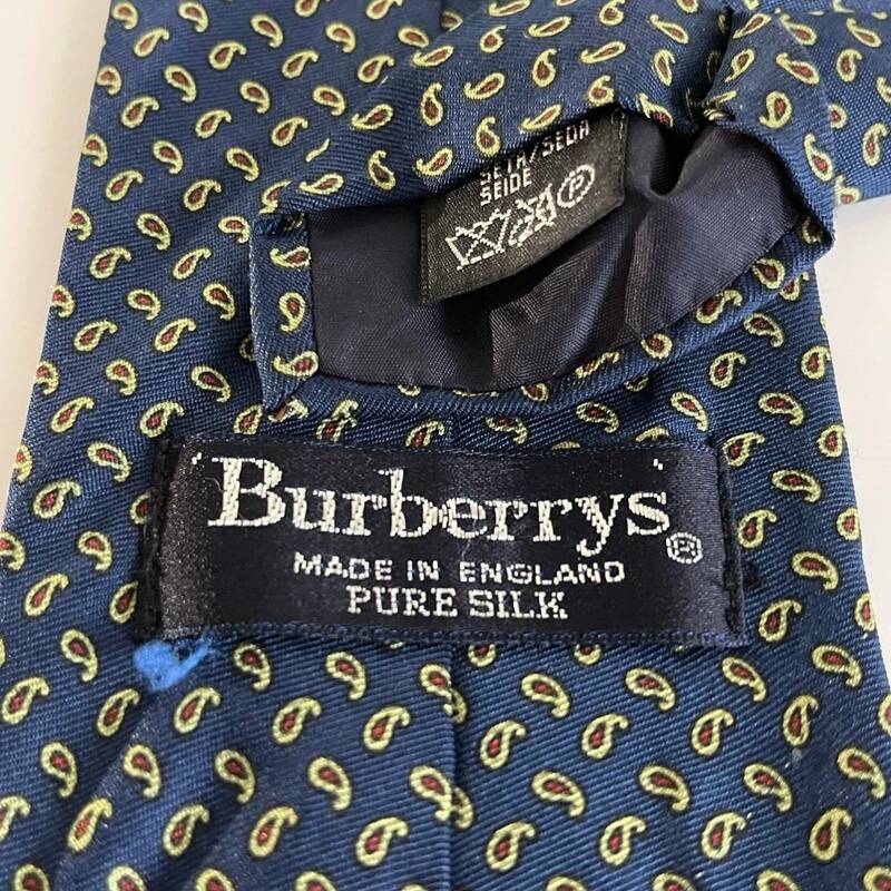 BURBERRY(バーバリー) 青勾玉ドットネクタイ