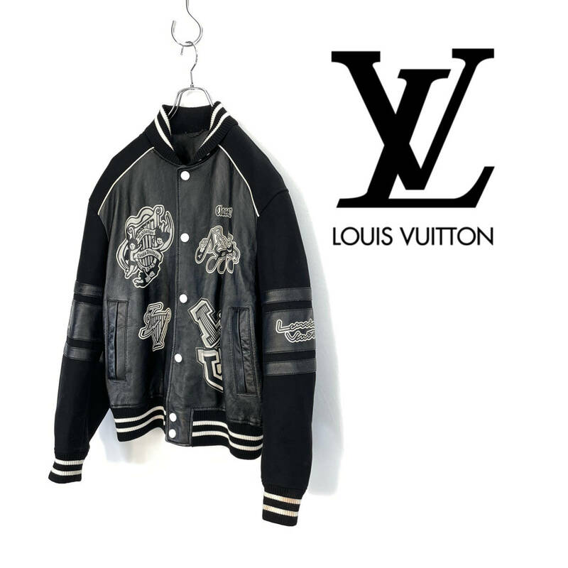 2023SS LOUIS VUITTON by virgil abloh ルイヴィトン ミックス レザーバーシティ スタジャン size 48 RM231M U35 HOL07E 1221203