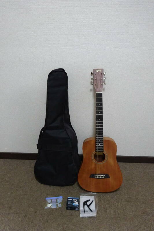 棚6前・A2006　Syain　YM-02/HM　アコースティックギター　KORG付き　現状品