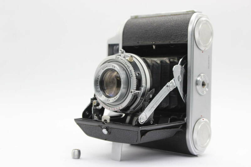 【訳あり品】 パール Pearl IV Konishiroku hexar 75mm F3.5 蛇腹カメラ s4770