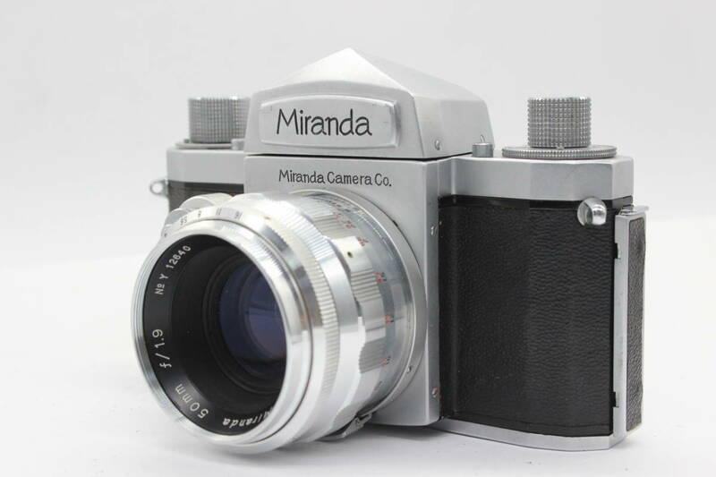 【返品保証】 【希少】 ミランダ Miranda T シルバー 50mm F1.9 ボディ レンズセット s4639