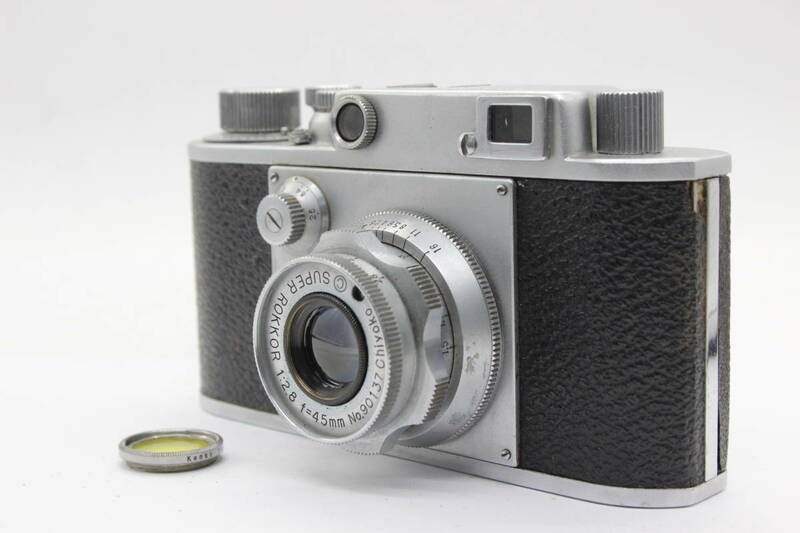 【返品保証】 ミノルタ Minolta-35 C.K.S Super rokkor 45mm F2.8 レンジファインダー カメラ s4646