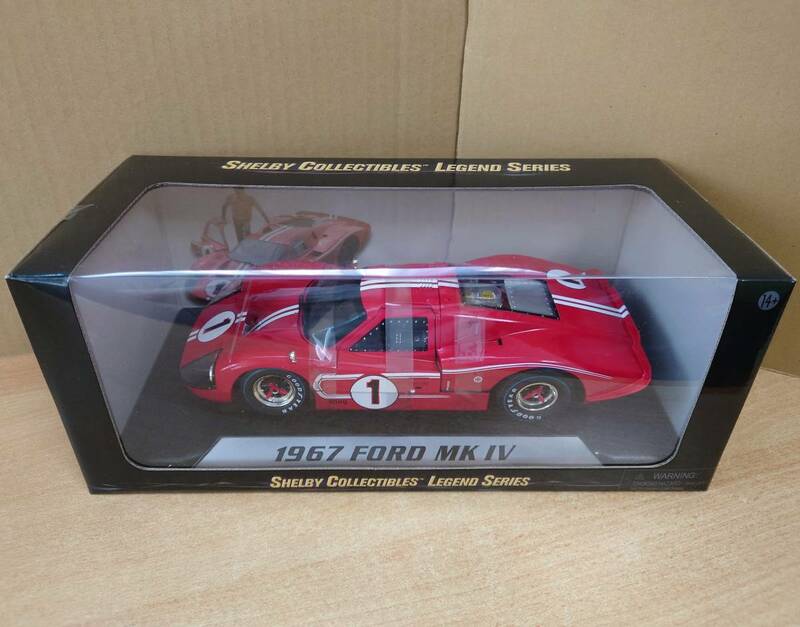 1/18 フォードGT40 Mk.IV ルマン1967 ウィナー #1 D.ガーニー/A.J.フォイト シェルビーコレクティブルズ