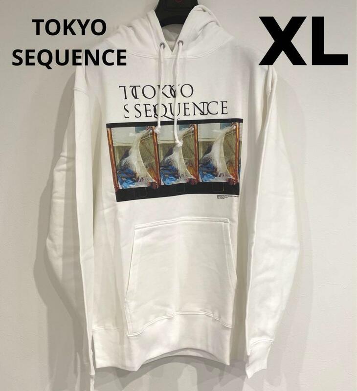 TOKYO SEQUENCE トウキョウシークエンス パーカー 長袖 トップス　白　XL