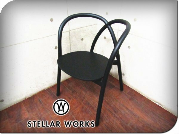 ■新品■未使用品/STELLAR WORKS/高級/FLYMEe取扱い/Ming Chair/ミン チェア/アッシュ材/ブラック/Neri & Hu/チェア/183,700円/ft8316m