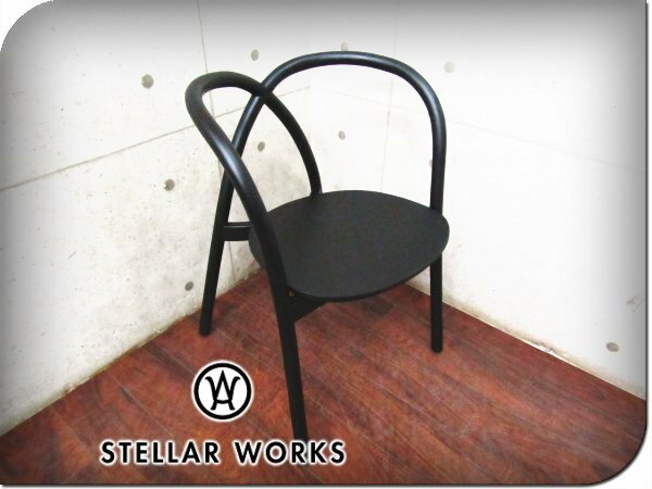 ■新品■未使用品/STELLAR WORKS/高級/FLYMEe取扱い/Ming Chair/ミン チェア/アッシュ材/ブラック/Neri & Hu/チェア/183,700円/ft8315m