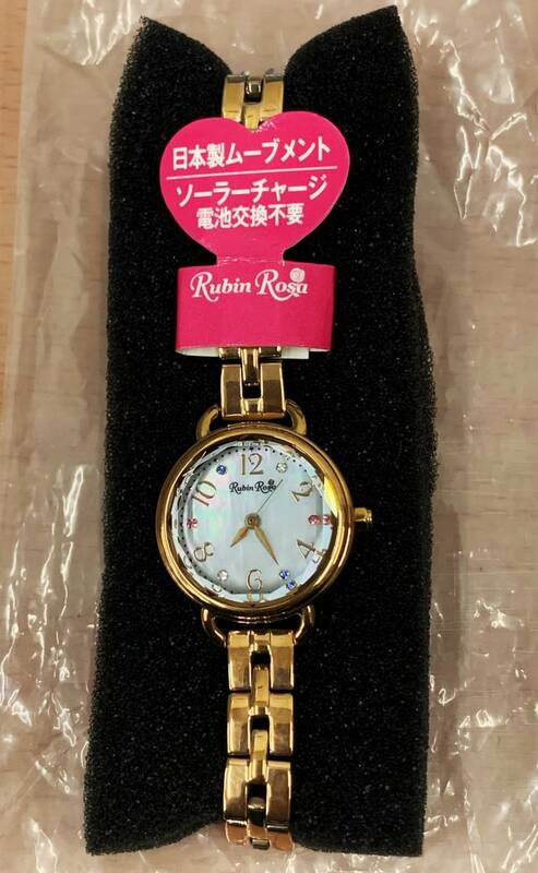 □78 Rubin Rosa ルビンローザ レディース 腕時計 ゴールド ソーラー [ R019SOLPWH ] 〇店頭展示品 