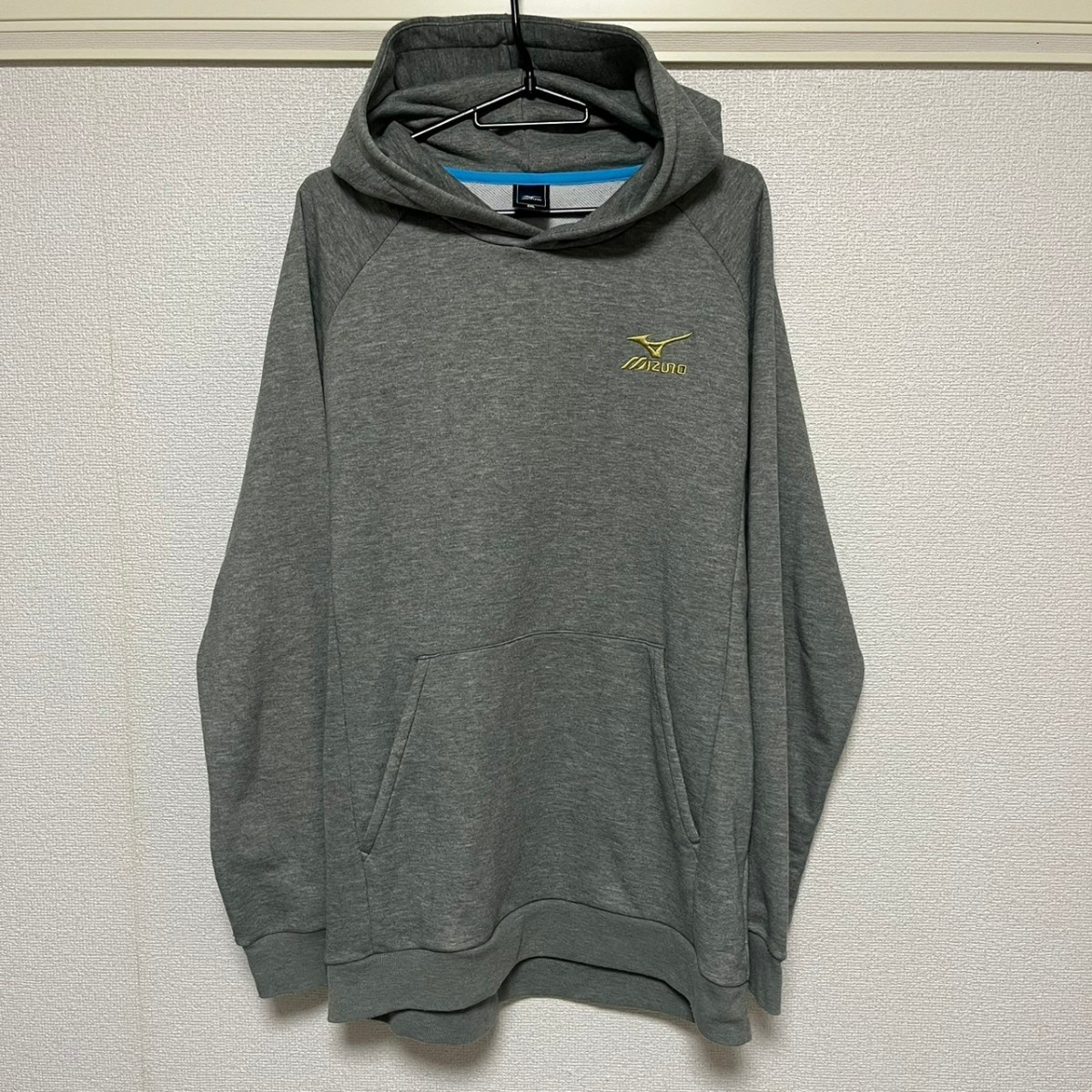 ★【2XL】MIZUNO パーカー　ミズノ　グレー　スポーツウェア　トレーニングウェア　XXL 大きいサイズ
