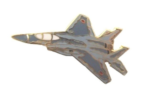 航空自衛隊　F-15J　スカイブルー　戦闘機　ピンバッジ　ピンズ　部隊章　制服　コレクション　空自　コスプレ　自衛隊　JASDF　Y-№10