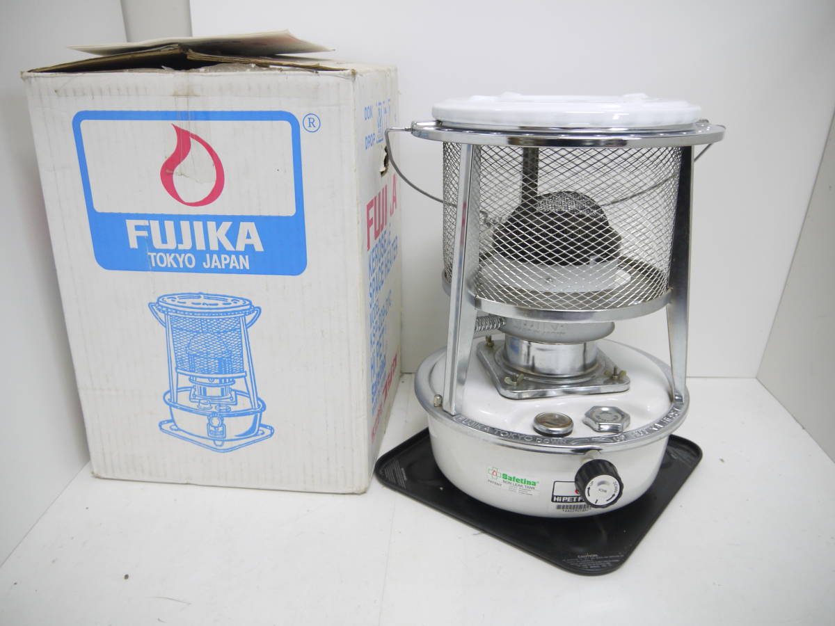 578 美品 FUJICA ハイペット KSP-229-21C フジカ 石油ストーブ 白 箱/取説付 芯有