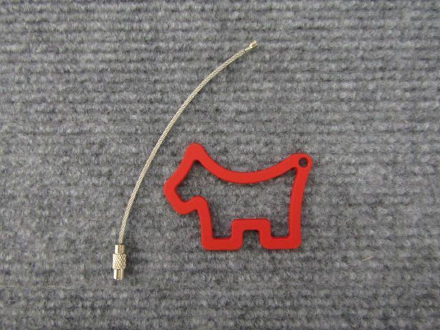 ♪新品[3612] Scotty Cameron Cookie Cutter Scotty Dog Red Key Fob/スコッティキャメロン/スコッティドッグキーホルダー