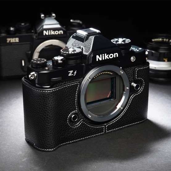 高級本革 Nikon Zf 専用ケース 黒 ブラック 新品 ニコン