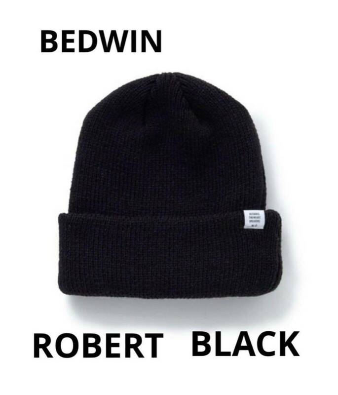 ベドウィン ビーニー BEDWIN & THE HEARTBREAKERSACRYLIC WATCH CAP ROBERT BLACK 黒 ウォッチキャップ