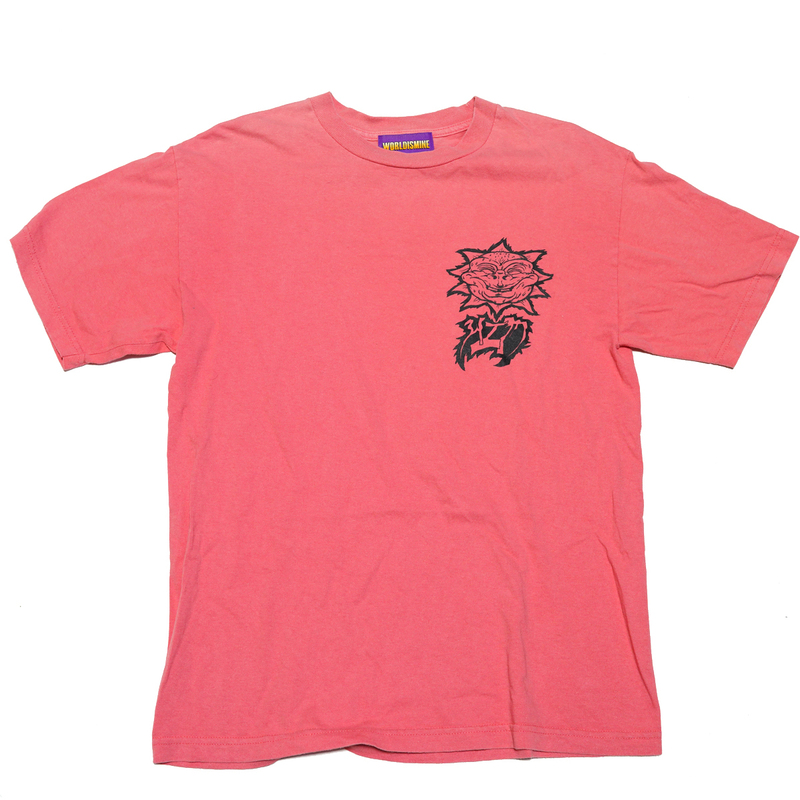 ワールドイズマイン 半袖 Tシャツ フラワー WORLD IS MINE レッド ピンク