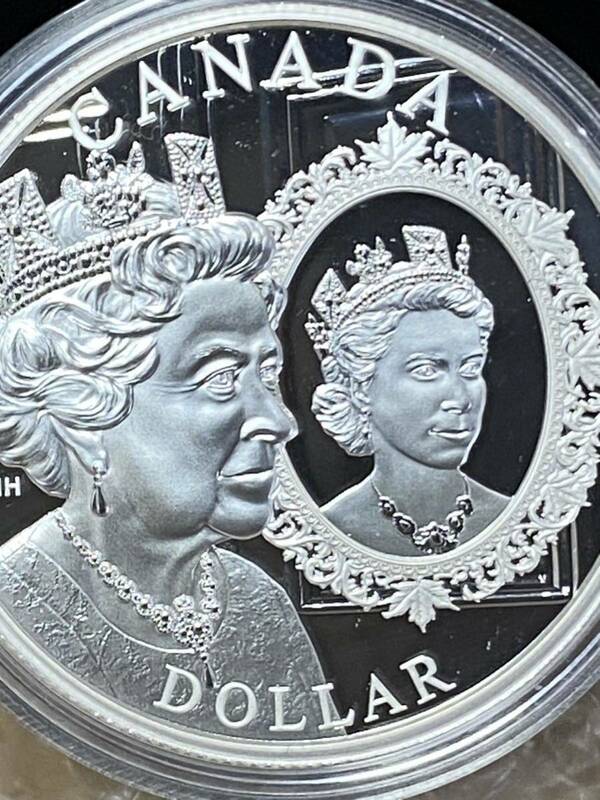 2022　カナダ　エリザベス女王　プラチナジュビリー　銀貨　コイン　肖像画　ポートレート