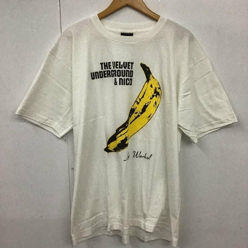 USED XL 古着 Tシャツ 半袖 movie music andy warhol banana contemporary バナナ T Shirt 白 / ホワイト / 10091865
