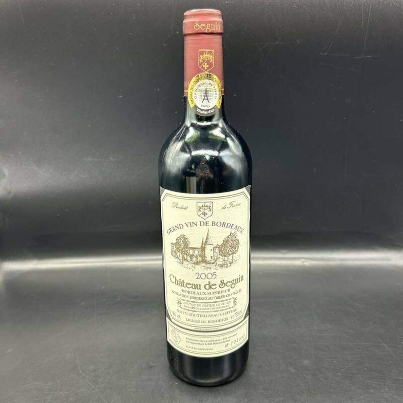 古酒 未開栓 カルフォルニア 赤ワイン CHATEAU Seguin 2005 GRAND VIN DE BORDEAUX