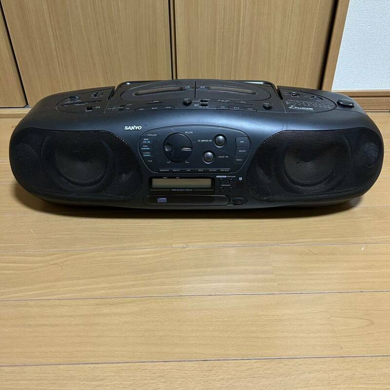 SANYO 三洋 AM/FM CDラジカセ カラー　PH-Z50(K) 動作未確認 現品 電源アダプタ無し 57