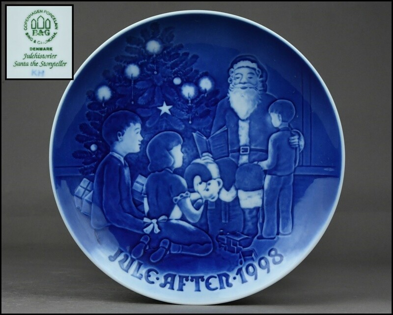 ビングオーグレンダール【B&G(BING&GRONDAHL)】コペンハーゲン 1998年 クリスマス イヤープレート 飾り皿【小-51208