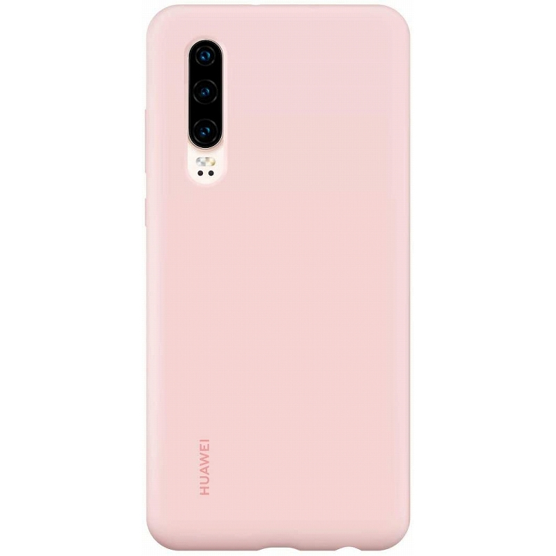 新品 HUAWEI ファーウェイ P30 用 Silicone Case シリコンケース スマホケース Pink ピンク