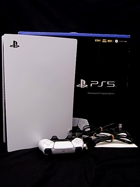 e10845　PlayStation 5　プレイステーション5/CFI-1100B　デジタル・エディション 軽量版　コントローラー/CFI-ZCT1J　元箱　通電確認済