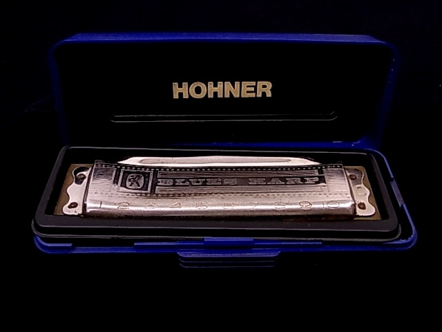 e10912　HOHNER Blues Harp 「C」　ホーナー　ハーモニカ　保管ケース　①