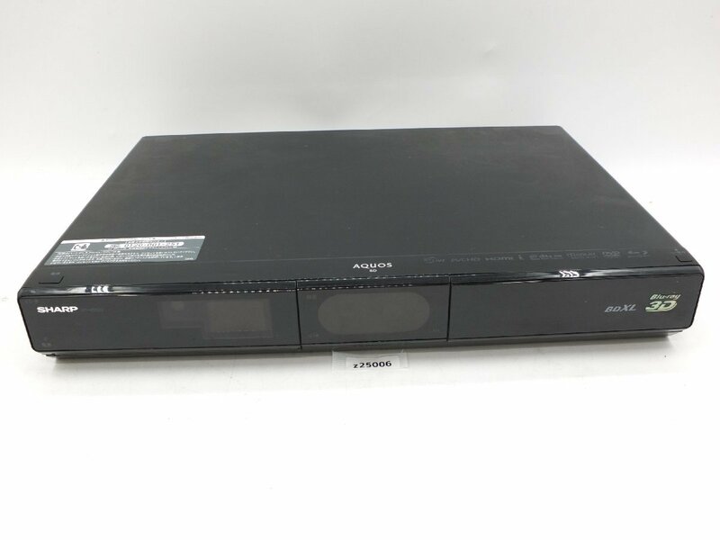 【z25006】 SHARP シャープ HDD/BDレコーダー BD-HDS63 通電のみ 格安スタート