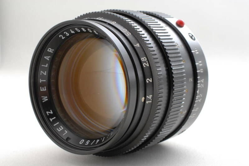 【美品 保障付 動作確認済】Leica Summilux M 50mm f/1.4 Black 2nd E43 Standard Lens ライカ ズミルックス 標準レンズ #Q5865