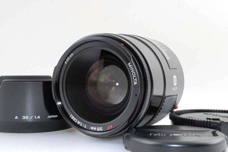 【美品 保障付 動作確認済】Minolta AF 35mm F1.4 Lens For Minolta Sony A ミノルタ 広角レンズ 前期型 ソニーマウント #Q6678